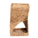 bali & pari Pelleas Modern Bohemian Natural Brown Seagrass and Wood End Table - BSOF232-FT22-Waterhyacinth/Metal-End Table