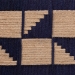 bali & pari Jerilyn Modern Bohemian Two-Tone Navy Blue and Natura Brown Seagrass and Acacia Wood Accent Bench - BSOF232-FT23-Navy Blue/Brown Triangle Pattern-Bench