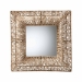 bali & pari Collice Modern Bohemian Metal and Natural Brown Seagrass Accent Wall Mirror