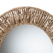 bali & pari Elwyn Modern Bohemian Metal and Natural Brown Seagrass Accent Wall Mirror - BSOF232-FT27-Seagrass-Mirror