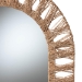 bali & pari Geona Modern Bohemian Metal and Natural Brown Seagrass Accent Wall Mirror - BSOF232-FT28-Jute-Mirror