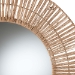 bali & pari Leala Modern Bohemian Metal and Natural Brown Seagrass Accent Wall Mirror - BSOF232-FT30-Jute-Mirror