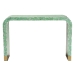 Baxton Studio Didrika Modern Bohemian Seafoam Green Mother of Pearl Console Table - BSOF232-FT36-Console Table