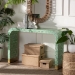 Baxton Studio Didrika Modern Bohemian Seafoam Green Mother of Pearl Console Table - BSOF232-FT36-Console Table