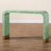 Baxton Studio Didrika Modern Bohemian Seafoam Green Mother of Pearl Console Table - BSOF232-FT36-Console Table