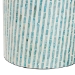 Baxton Studio Draven Modern Bohemian White and Blue Mother of Pearl End Table - BSOF232-FT37-Accent Table