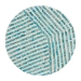 Baxton Studio Draven Modern Bohemian White and Blue Mother of Pearl End Table - BSOF232-FT37-Accent Table