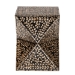 Baxton Studio Feronia Modern Bohemian Black and Bronze Mother of Pearl End Table - BSOF232-FT46-Accent Table