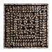 Baxton Studio Feronia Modern Bohemian Black and Bronze Mother of Pearl End Table - BSOF232-FT46-Accent Table