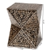 Baxton Studio Feronia Modern Bohemian Black and Bronze Mother of Pearl End Table - BSOF232-FT46-Accent Table