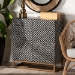Baxton Studio Belenus Modern Bohemian Two-Tone Black and Grey Mother of Pearl and Gold Metal Storage Cabinet - BSOF232-FT52-Cabinet