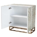 Baxton Studio Quintus Modern Bohemian Multicolor Mother of Pearl and Gold Metal Storage Cabinet - BSOF232-FT53-Cabinet