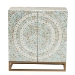 Baxton Studio Quintus Modern Bohemian Multicolor Mother of Pearl and Gold Metal Storage Cabinet - BSOF232-FT53-Cabinet