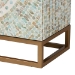 Baxton Studio Quintus Modern Bohemian Multicolor Mother of Pearl and Gold Metal Storage Cabinet - BSOF232-FT53-Cabinet