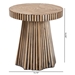 Baxton Studio Devika Modern Bohemian Two-Tone Natural and Dark Brown Bamboo End Table - BSOF232-FT57-Bamboo-End Table
