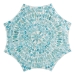 Baxton Studio Olesia Modern Bohemian Blue Mother of Pearl End Table - BSOF232-FT59-Accent Table
