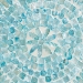 Baxton Studio Olesia Modern Bohemian Blue Mother of Pearl End Table - BSOF232-FT59-Accent Table
