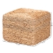 bali & pari Marella Modern Bohemian Natural Brown Seagrass Accent Footstool - BSOF234-FT4-Seagrass/Waterhyacinth-Stool