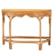 bali & pari Wakana Modern Bohemian Natural Brown Rattan Console Table - BSODCWH1005-Light Honey Rattan-Lola Console Table
