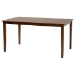 Baxton Studio Jeriah Mid-Century Modern Walnut Brown Finished Wood and Woven Rattan 7-Piece Dining Set - BSORH253C-Walnut Rattan-Rectangle-7PC Dining Set