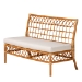 bali & pari Aina Modern Bohemian Honey Rattan 4-Piece Dining Nook Set - BSOAina-4PC Dining Nook Set