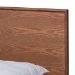 Baxton Studio Melora Mid-Century Modern Walnut Brown Finished Wood and Rattan Queen Size 4-Piece Bedroom Set - BSOMG0004-Ash Walnut-Queen 4PC Bedroom Set