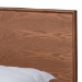 Baxton Studio Melora Mid-Century Modern Walnut Brown Finished Wood and Rattan Queen Size 3-Piece Bedroom Set - BSOMG0004-Ash Walnut-Queen 3PC Bedroom Set