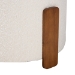 Baxton Studio Finlay Modern Japandi Cream Boucle Fabric and Walnut Brown Finished Wood Ottoman Footstool - BSOBBT5487-Walnut/Maya Cream-Stool