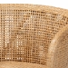 bali & pari Papua Modern Bohemian Natural Rattan and Walnut Brown Acacia Wood Dining Chair - BSOPapua-Wood/Natural-DC