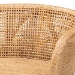 bali & pari Papua Modern Bohemian Natural Rattan and Walnut Brown Acacia Wood Counter Stool - BSOPapua-Wood/Natural-CS