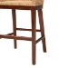bali & pari Papua Modern Bohemian Natural Rattan and Walnut Brown Acacia Wood Counter Stool - BSOPapua-Wood/Natural-CS