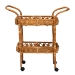 bali & pari Diwata Modern Bohemian Natural Brown Rattan Kitchen Cart - BSODCWH10015-Decore-Natural Rattan-Cart