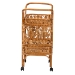 bali & pari Diwata Modern Bohemian Natural Brown Rattan Kitchen Cart - BSODCWH10015-Decore-Natural Rattan-Cart