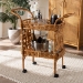 bali & pari Diwata Modern Bohemian Natural Brown Rattan Kitchen Cart - BSODCWH10015-Decore-Natural Rattan-Cart