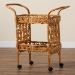 bali & pari Diwata Modern Bohemian Natural Brown Rattan Kitchen Cart - BSODCWH10015-Decore-Natural Rattan-Cart