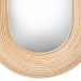bali & pari Drucilla Modern Bohemian Natural Brown Rattan Oval Accent Wall Mirror - BSORMWH02-Rattan Mirror