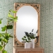 bali & pari Isley Modern Bohemian Natural Brown Rattan Accent Wall Mirror - BSORMWH03-Rattan Mirror