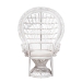 bali & pari Kallima Modern Bohemian White Natural Rattan Peacock Chair - BSOWS042-Solid White Rattan-CC