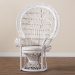bali & pari Kallima Modern Bohemian White Natural Rattan Peacock Chair - BSOWS042-Solid White Rattan-CC