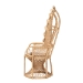 bali & pari Hecate Modern Bohemian Natural Brown Rattan Peacock Chair - BSOWS043-Natural Rattan-CC