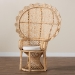 bali & pari Hecate Modern Bohemian Natural Brown Rattan Peacock Chair - BSOWS043-Natural Rattan-CC