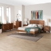 Baxton Studio Demeter Mid-Century Modern Walnut Brown Finished Wood King Size 5-Piece Bedroom Set - BSODemeter-Ash Walnut-King 5PC Bedroom Set