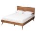 Baxton Studio Demeter Mid-Century Modern Walnut Brown Finished Wood King Size 5-Piece Bedroom Set - BSODemeter-Ash Walnut-King 5PC Bedroom Set