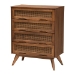 Baxton Studio Demeter Mid-Century Modern Walnut Brown Finished Wood King Size 5-Piece Bedroom Set - BSODemeter-Ash Walnut-King 5PC Bedroom Set
