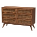 Baxton Studio Demeter Mid-Century Modern Walnut Brown Finished Wood King Size 5-Piece Bedroom Set - BSODemeter-Ash Walnut-King 5PC Bedroom Set