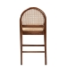 bali & pari Maryland Modern Bohemian Natural Rattan and Acacia Wood Counter Stool - BSOMaryland-Wood/Rattan-CS