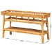 bali & pari Savitri Modern Bohemian Natural Rattan 2-Tier Console Table - BSODCWH1004-Light Honey Rattan-Lucia Console Table