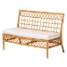 bali & pari Capella Modern Bohemian Honey Rattan Dining Bench