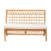 bali & pari Capella Modern Bohemian Honey Rattan Dining Bench - BSODCWH10016-Light Honey Rattan-Dining Bench