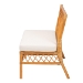 bali & pari Capella Modern Bohemian Honey Rattan Dining Bench - BSODCWH10016-Light Honey Rattan-Dining Bench